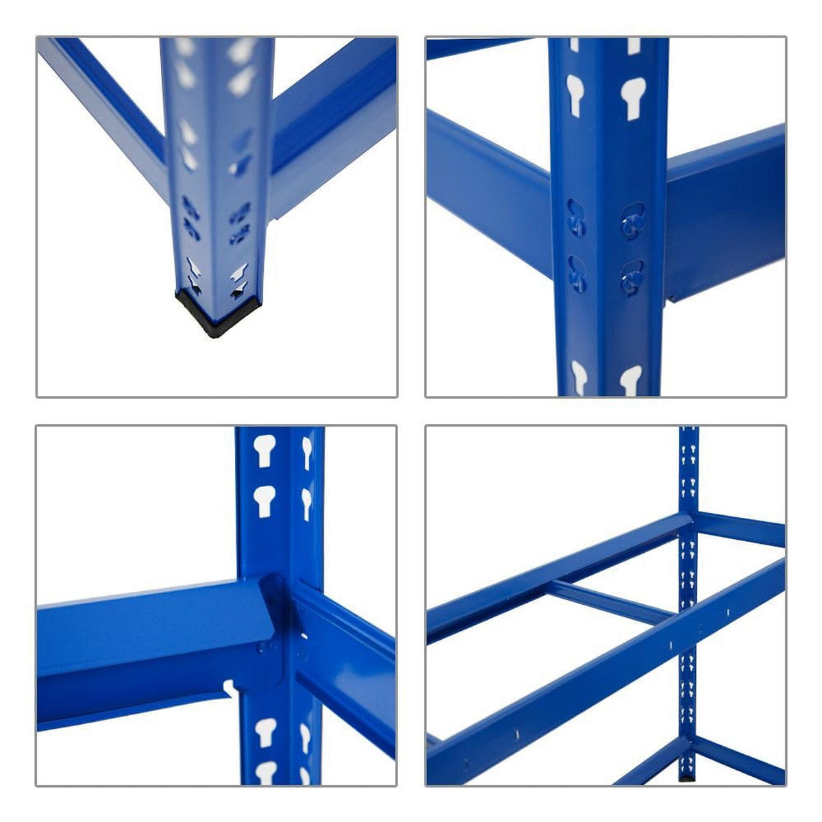 REIFENREGAL Tiger XL 2er-Set mit 2x 200x180x45 cm 300 kg Fachlast bis zu 42 Reifen Blau - Blau, Metall (360/200/45cm) - PROREGAL