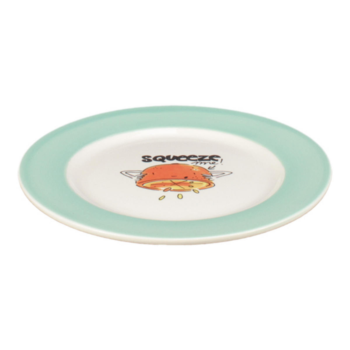 FRÜHSTÜCKSTELLER Drück mich in Bunt - 22cm - Multicolor, Keramik (21.8/21.8/2.5cm) - Blond Amsterdam