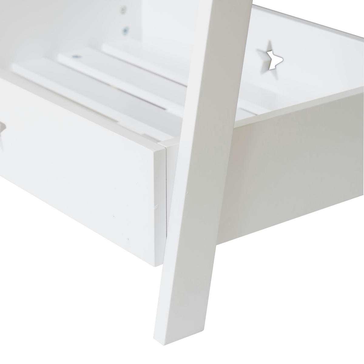KINDERGARDEROBE Laxe - Weiß, Holzwerkstoff (73/126/43cm) - [en.casa]
