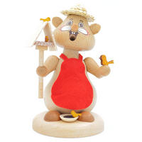 RAUCHFIGUR Hamster Vogelmädchen 13 cm - Multicolor, Holz (8/13/0.1cm)