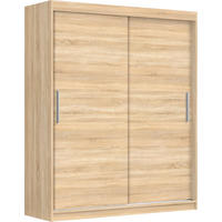 SCHIEBETÜRENSCHRANK180X59X215.5 cm Sonoma - Sonoma Eiche, Holzwerkstoff (215.5/180/59cm) - MebLocker