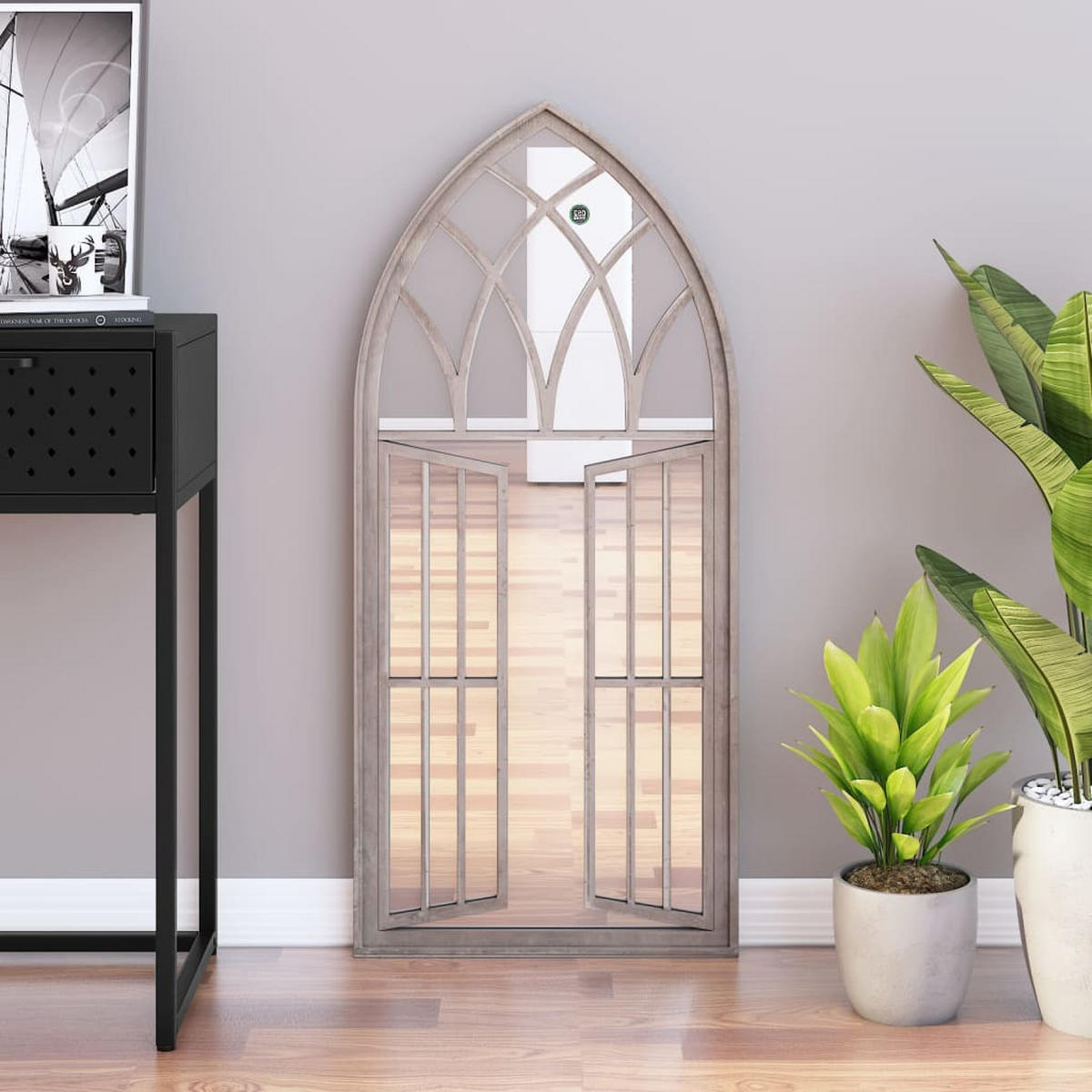 SPIEGEL Sand 100x45 cm Eisen für Innenbereich - Creme, Metall (100/45/1cm) - furnicato