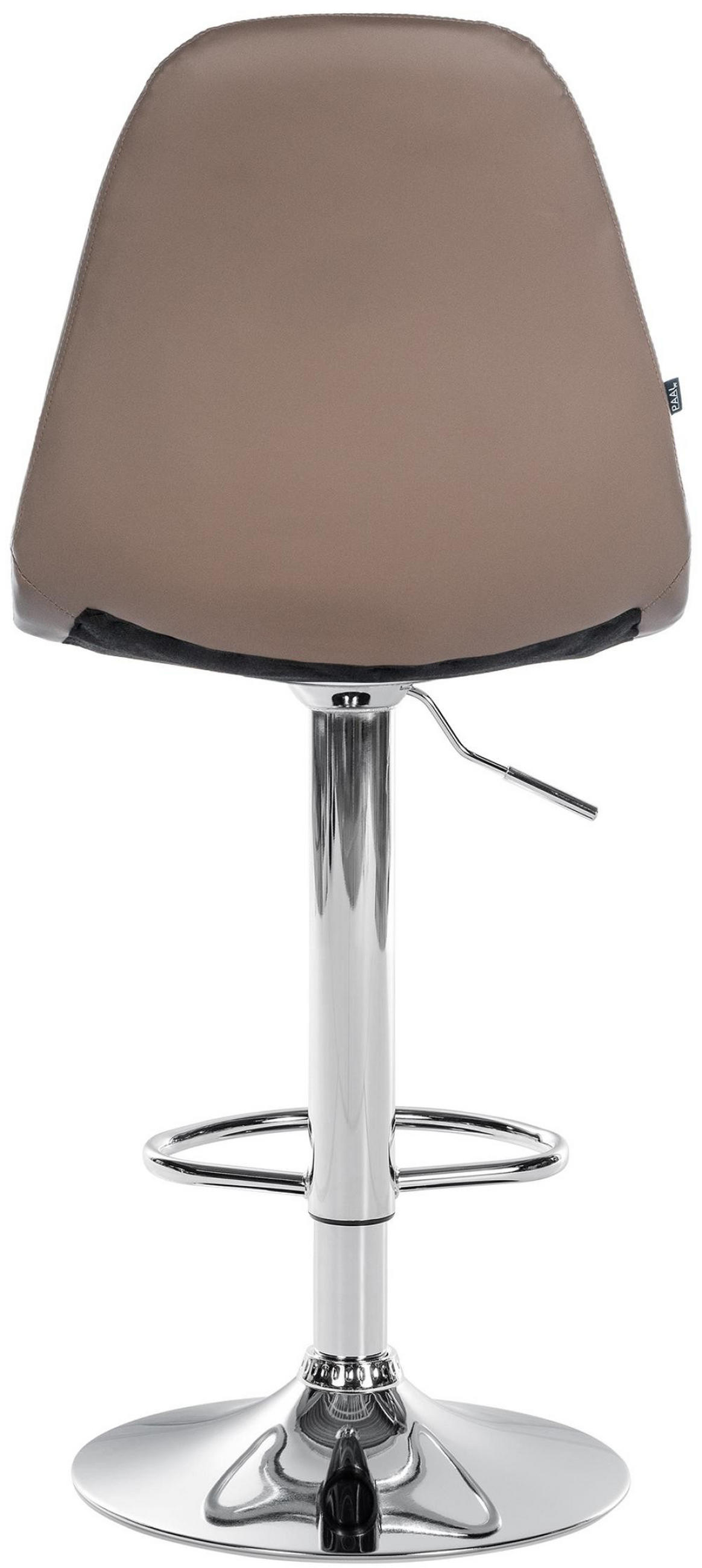 BARHOCKER Metall braun - Braun, Textil/Metall (47/58/56cm) - CLP