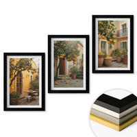 WANDBILDER 3er-Set - 20x30 cm Schwarzer Rahmen - Garten-Zitrus-Sonne - Schwarz, Kunststoff (20/30cm) - ArtPrintCave