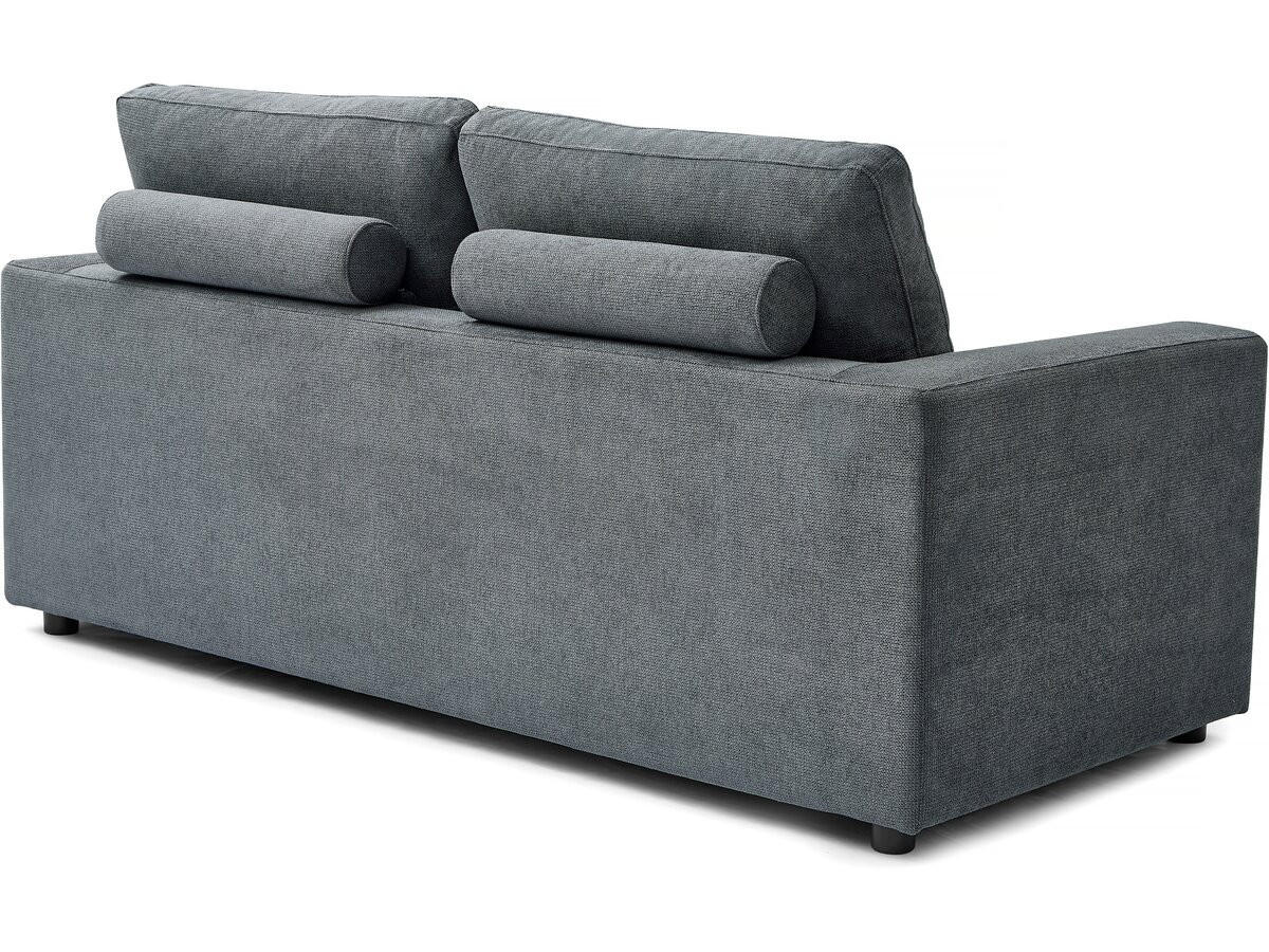 SCHLAFSOFA Elena Grau - Grau, Textil/Metall (185/88/90cm) - Habitat Garten