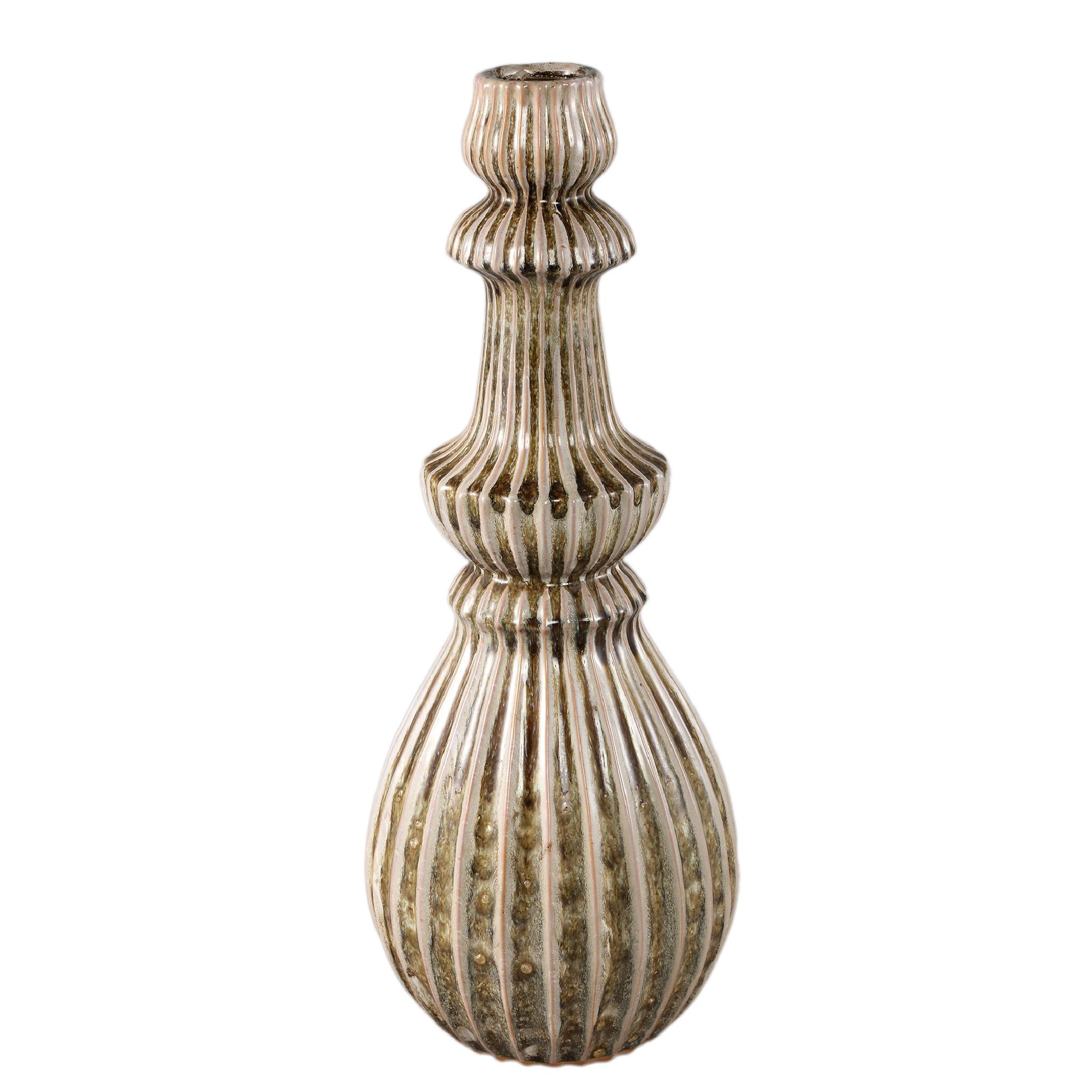 VASE Myrtle Beige 18.5/18.5/50cm - Beige, Keramik (50cm) - PTMD Collection