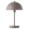 TISCHLAMPE KABELLOS Der Leuchtturm - Taupe, Metall (20/20/31.5cm) - Mokebo