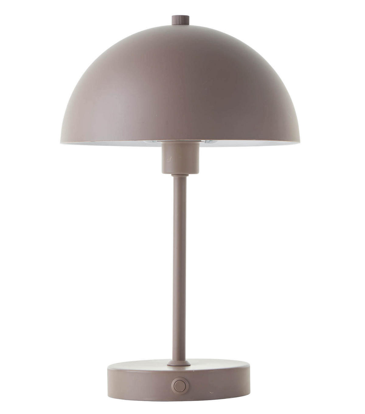 TISCHLAMPE KABELLOS Der Leuchtturm - Taupe, Metall (20/20/31.5cm) - Mokebo