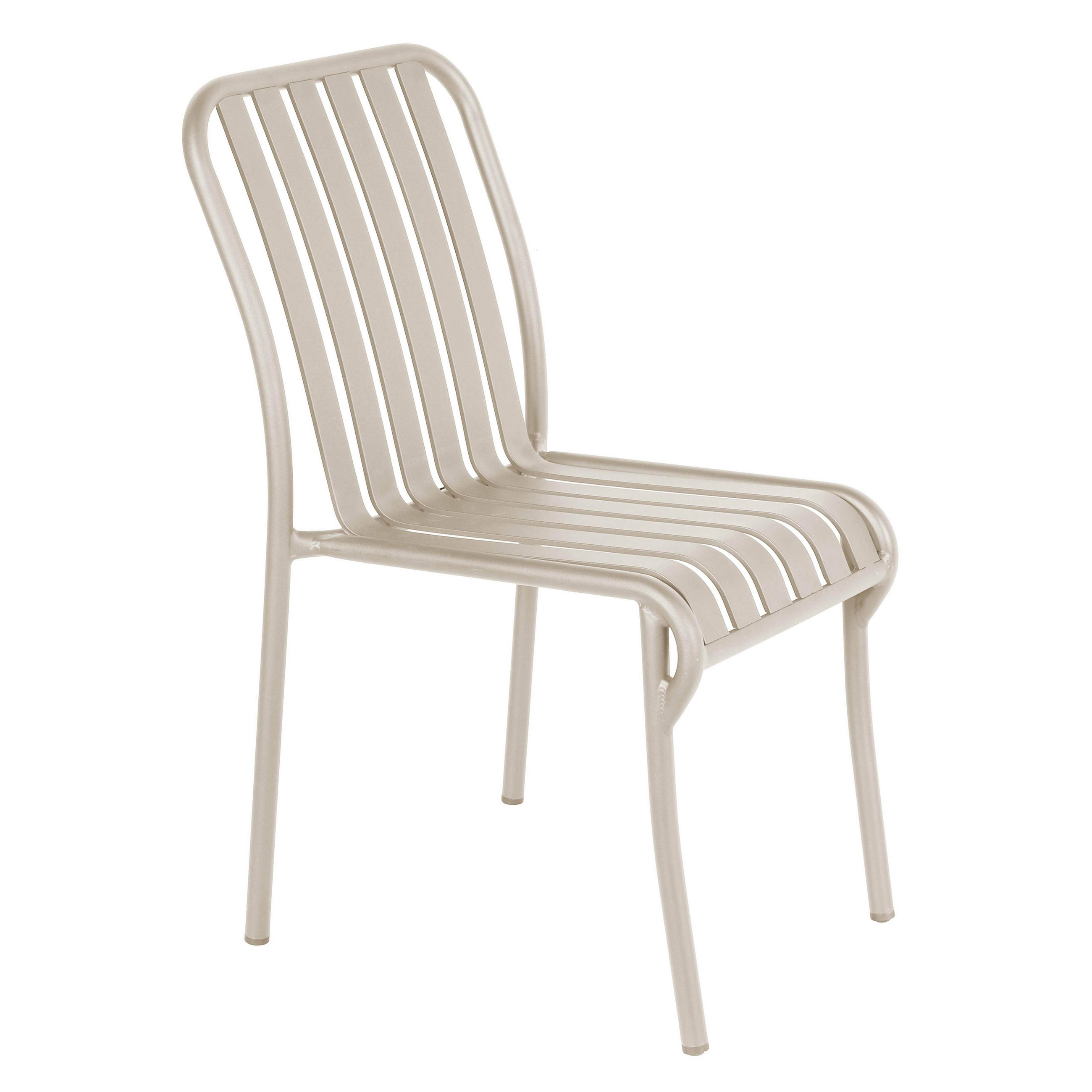 GARTENSTUHL, Taupe - Taupe, Metall (61/85/46cm) - Oviala