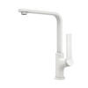 KÜCHENARMATUR mit 360° Drehbar Edelstahl Einhebelmischer Weiß Matt - Weiß, Metall (22.5/10.1/30.3cm) - EMKE
