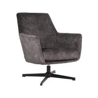 SESSEL Toby Grau 80/75/85 cm - Dunkelgrau, Textil (75/85/80cm) - LABEL51