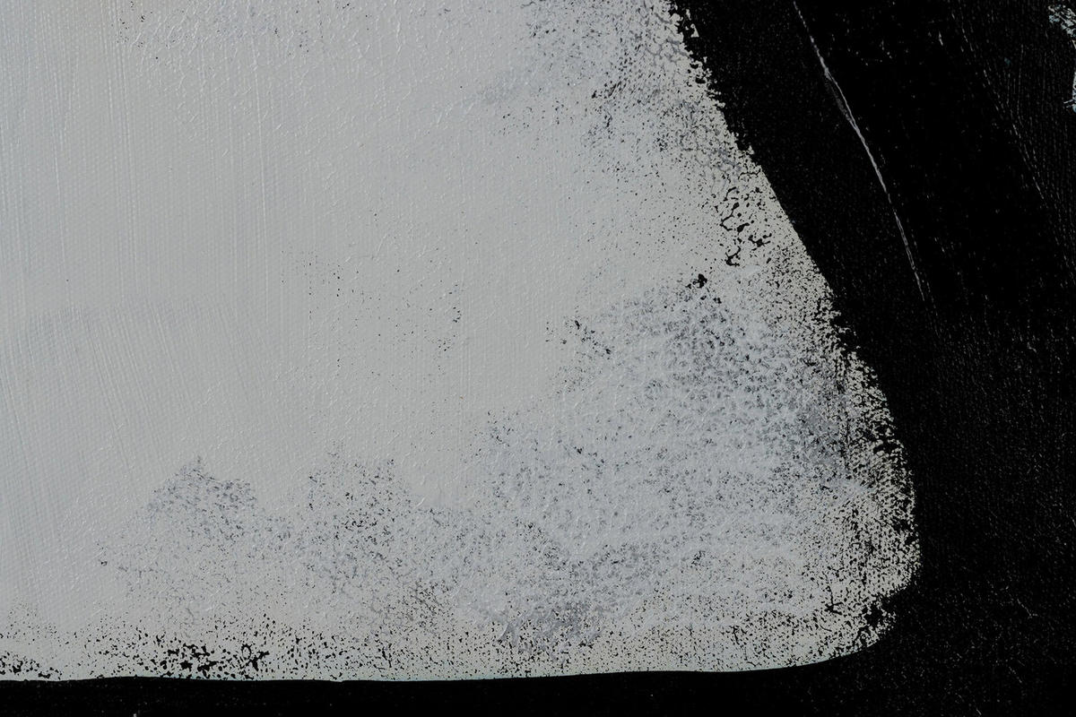 ACRYLBILD HANDGEMALT 75/100 cm - Schwarz, Holz/Textil (75/100cm) - KUNSTLOFT