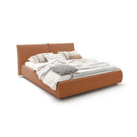 POLSTERBETT HENRY Braun Cord - Schwarz/Braun, Textil (180/200cm) - KAWOLA