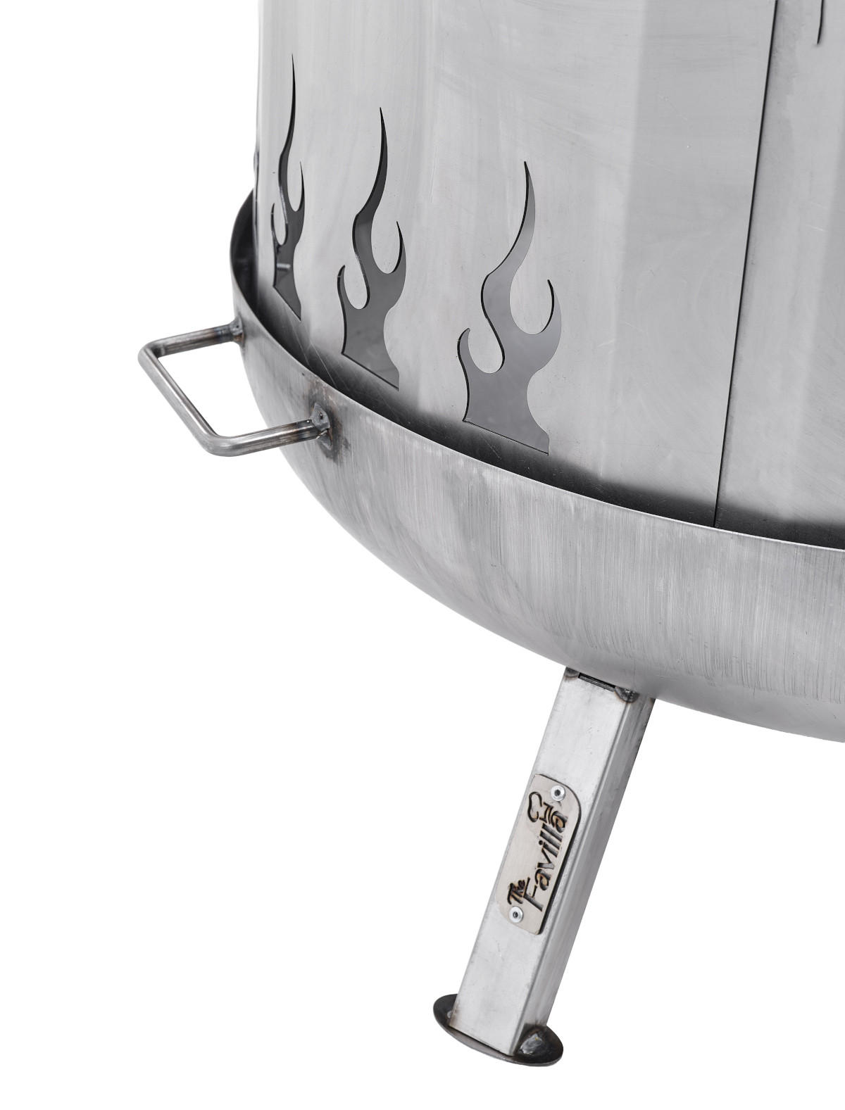 FUNKENSCHUTZ für Feuerschale Ø 80 cm aus Stahl 1,5 mm robust - Grau, Metall (75/30/75cm) - The Favilla