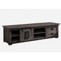 TV-BOARD Mango 180x55x50 grau lackiert RAILWAY #245 - Grau, Holz (180/50/55cm) - Massivmoebel24