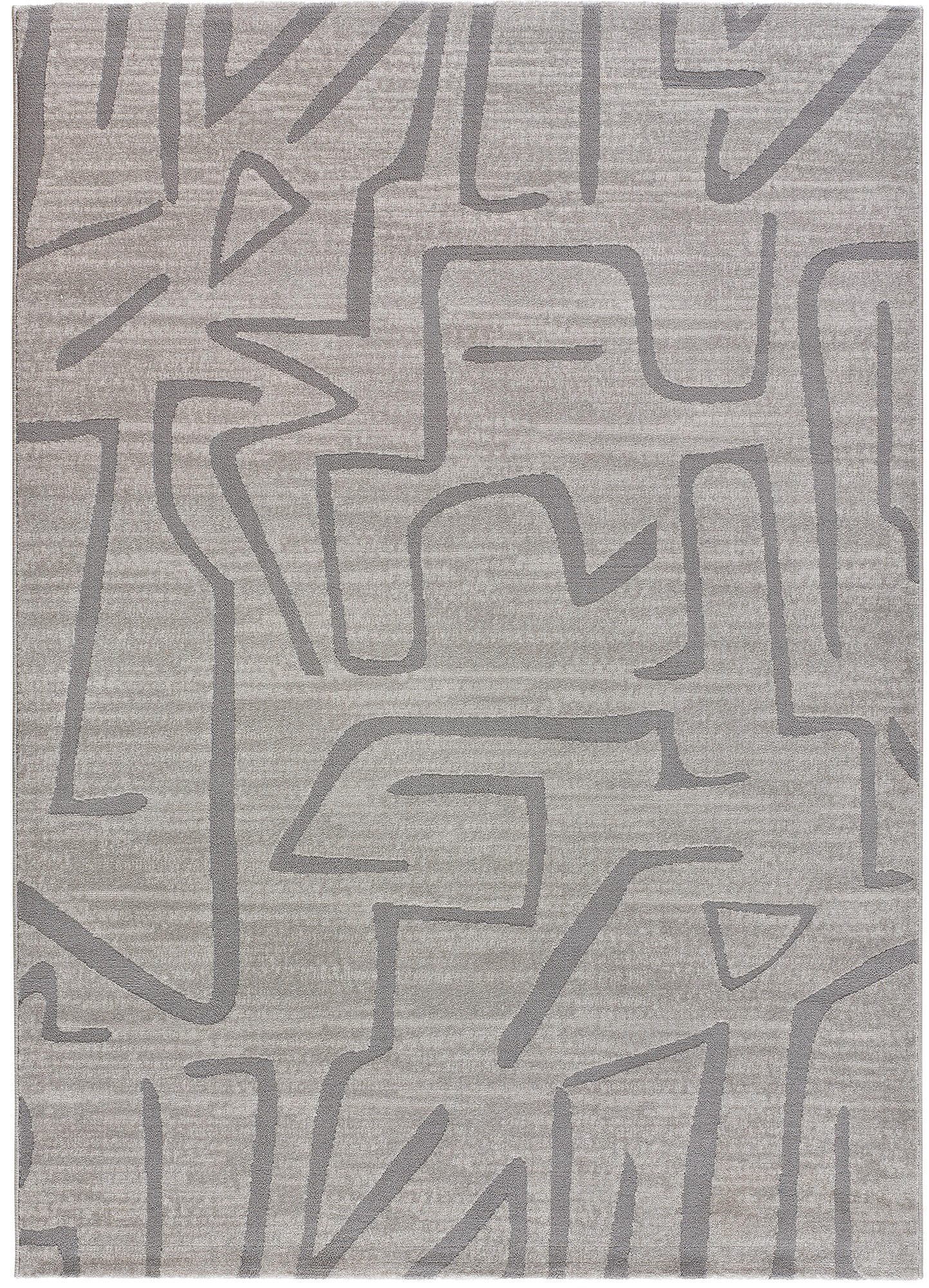 Atticgo Webteppich Silber 80x150 cm