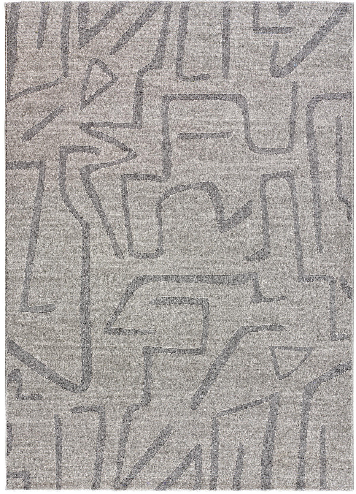WEBTEPPICH Silber Hl-Africa 80/150 cm - Silberfarben, Naturmaterialien/Textil (80/150cm) - Atticgo