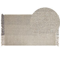 TEPPICH geflochten Tekeler 150/80 cm - Grau, Textil (80/150cm) - Beliani