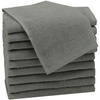 GÄSTETÜCHER, 10er-Set, 30x50 cm, 100% Baumwolle, Grau - Taupe, Textil (30/50cm) - Zollner