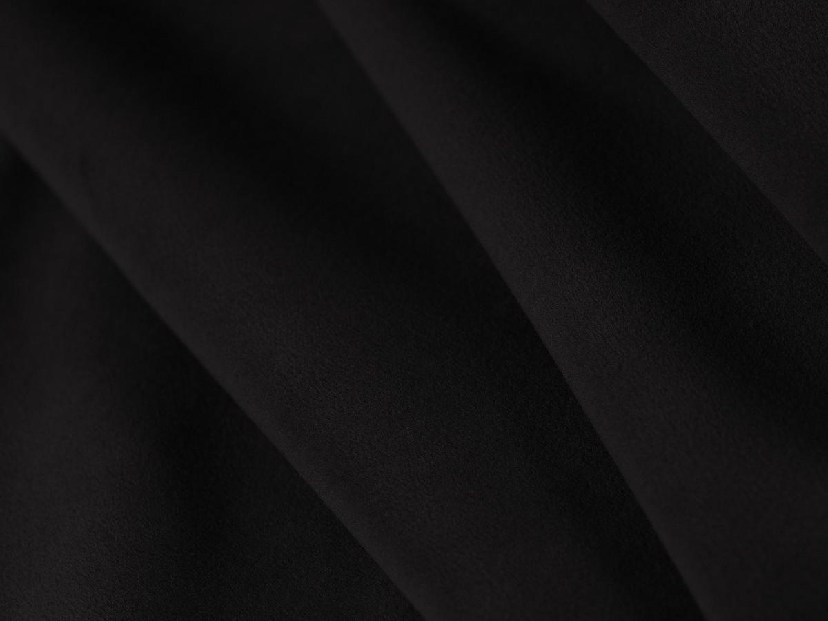 PANORAMASOFA Kendal aus Samt schwarz 7 Sitzplätze - Schwarz, Textil (203/79/372cm) - Micadoni