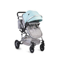 KINDERWAGEN Ciara blau Tragetasche Sportsitz Wickeltasche faltbar Sitz umkehrbar - Blau, Metall (94/63/103cm) - Moni