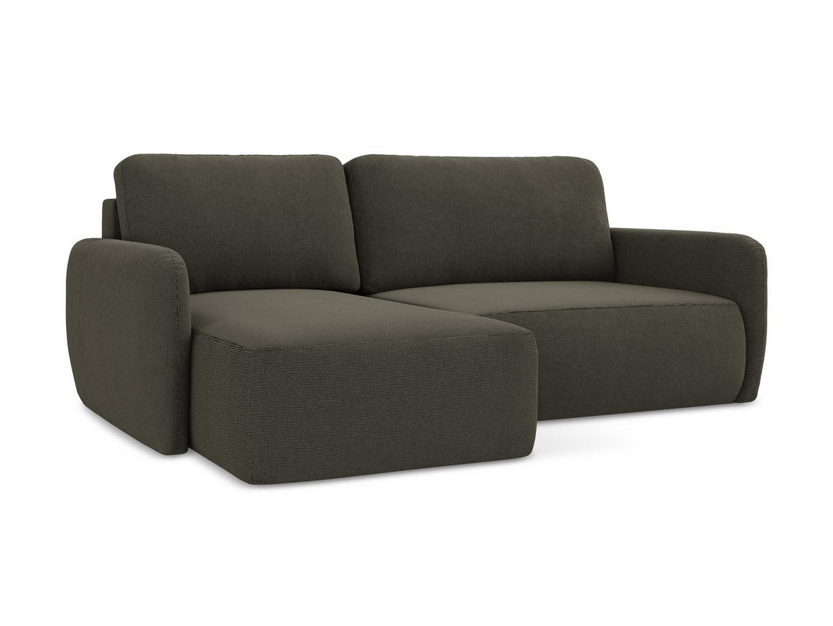 4-SITZER-SOFA Chenille Stoff Orange - Terracotta/Schwarz, Holzwerkstoff/Kunststoff (244/70/102cm) - LaMiaSofa