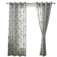 GARDINEN – Transparenter Stoff – 132 x 160 cm – Zweiteilig - Grün, Textil (160/1/132cm)