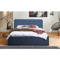 POLSTERBETT Mailand Blau 120 x 200 x 40 cm Stauraum ohne hydraulische Funktion Ohne Matratze und Lattenrost - Blau, Holz (120/200cm) - Halmon Schlafkomfort Betten 