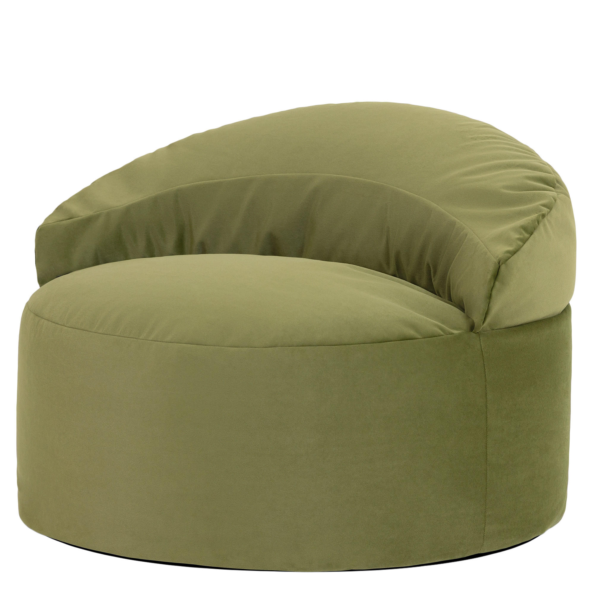SITZSACK aus Samt Orb - Olivgrün, Textil (86/61/86cm) - icon
