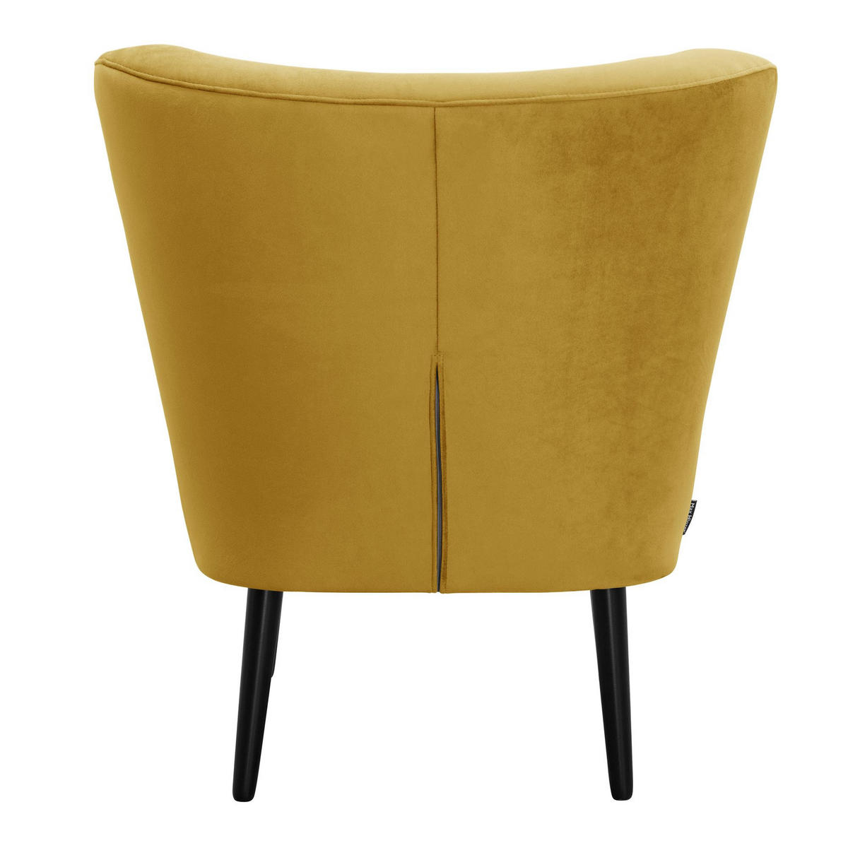 COCKTAILSESSEL Kayleigh Samtvelours mais - Currygelb, Kunststoff (68/80/69cm) - 58aufmkessel