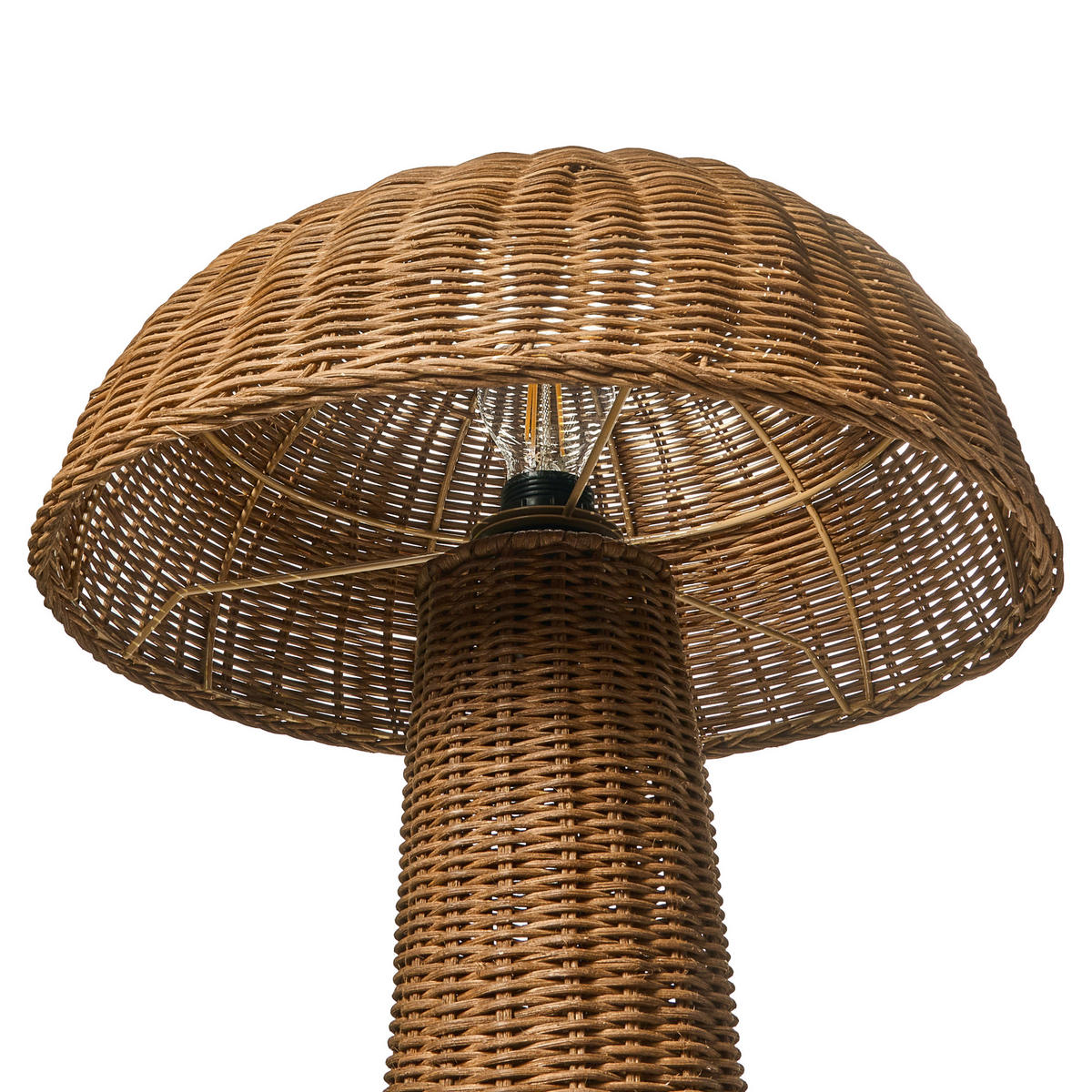 STEHLAMPE Naturfarben Alero - Naturfarben, Kunststoff (41/41/120cm) - Beliani