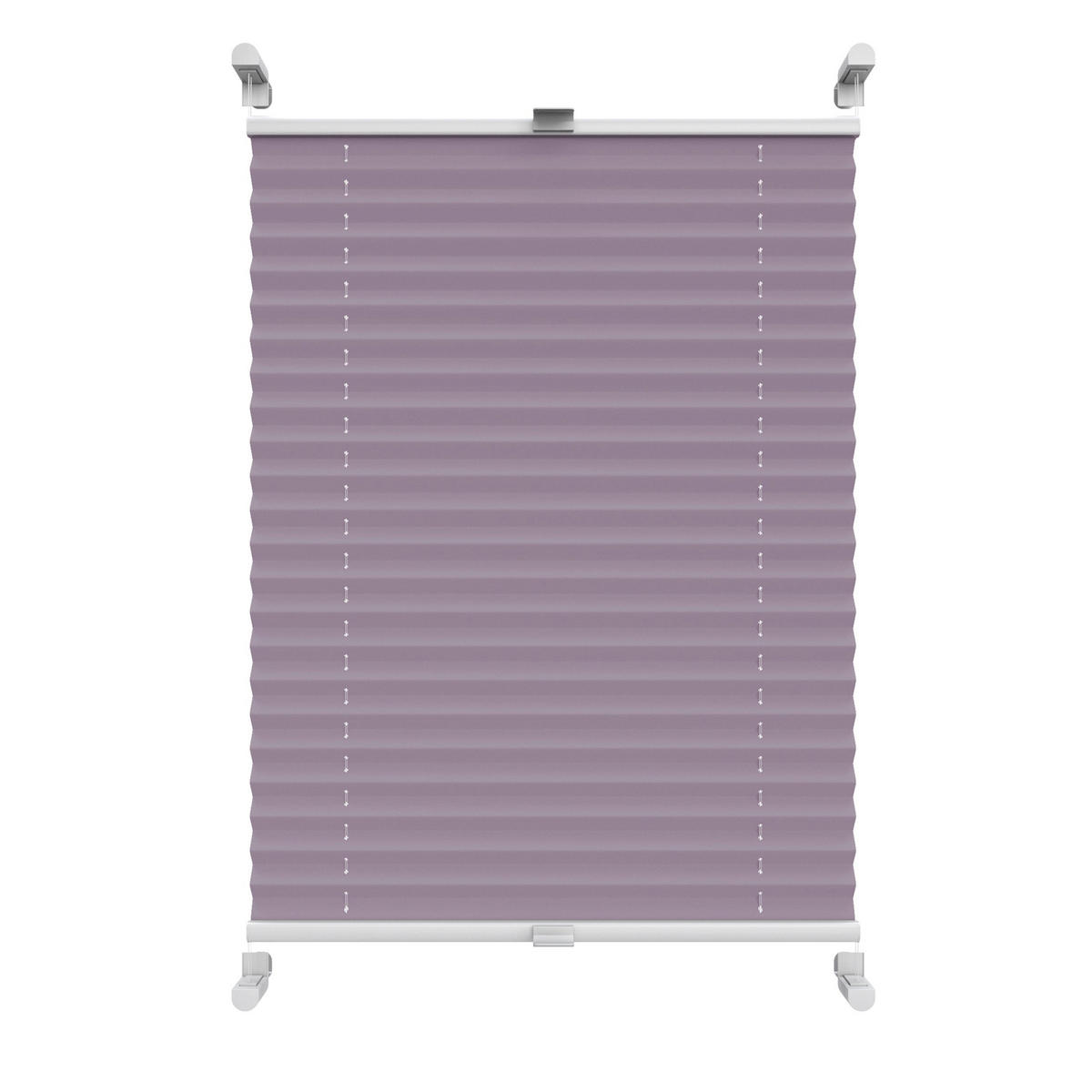 PLISSEE Thermo Basic 75 x 210cm Klemmfix ohne Bohren - Flieder, Textil (75/210/210cm) - Deco-Raum