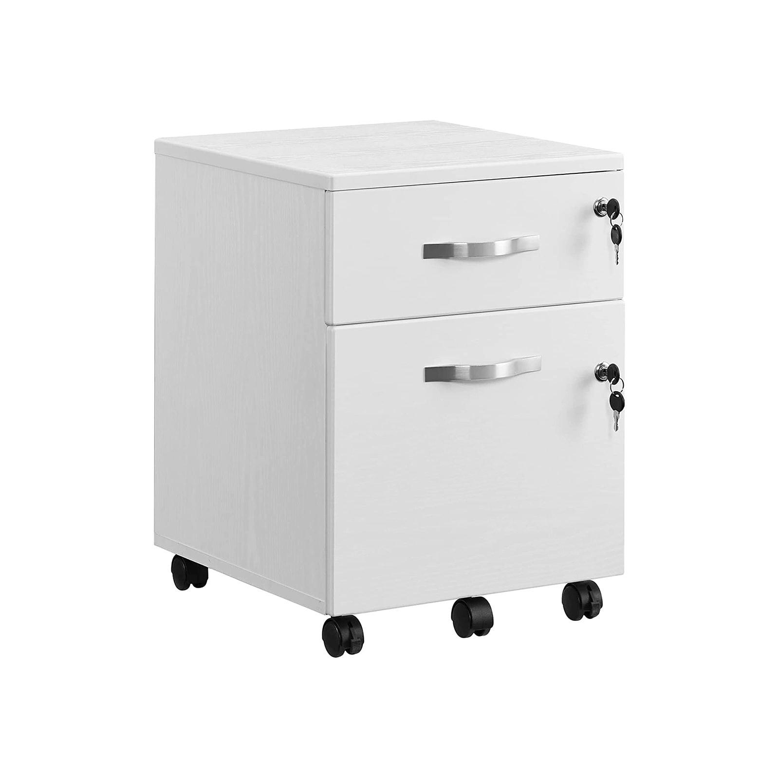 ROLLCONTAINER - Weiß, Holzwerkstoff (40/55/44cm) - Hansiro