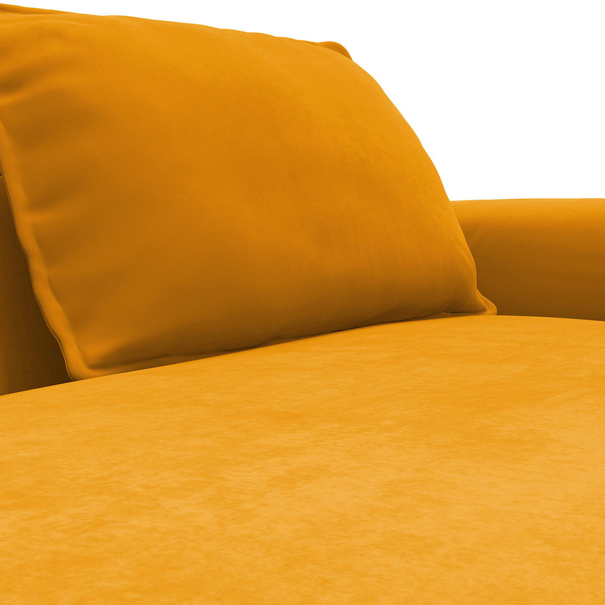 2,5-SITZER SOFA - Orange, Textil (217/82/156cm) - home24