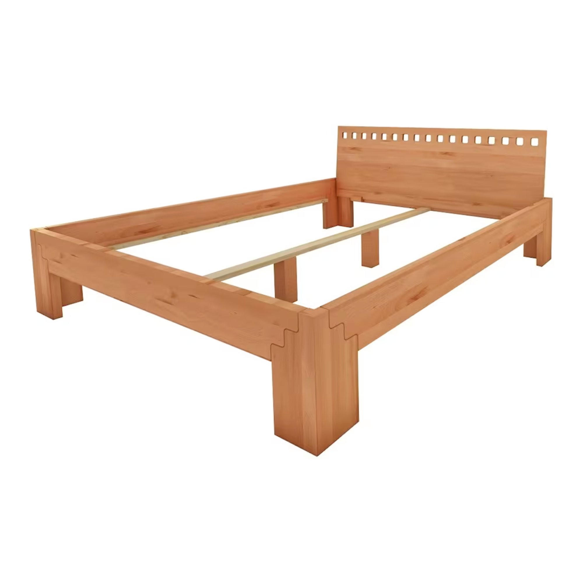 MASSIVHOLZBETT 180/200 cm aus Kernbuche - Braun, Holz (180/200cm) - MeinMassivholz