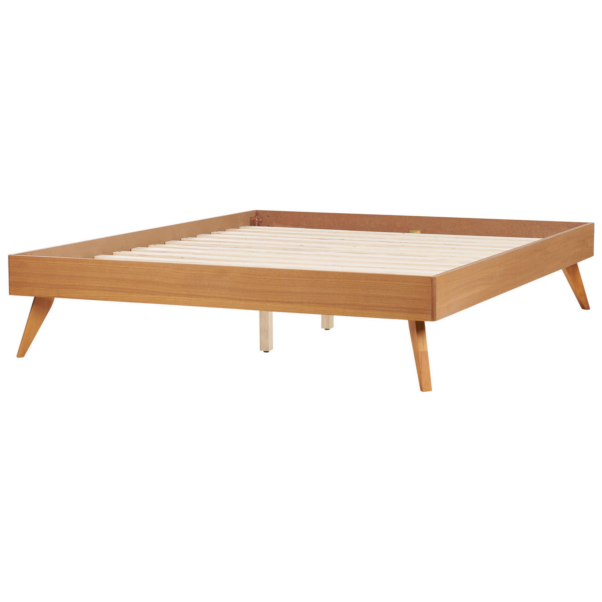 BETT 160/200 cm Hellbraun Berric - Hellbraun, Holzwerkstoff (160/200cm) - Beliani