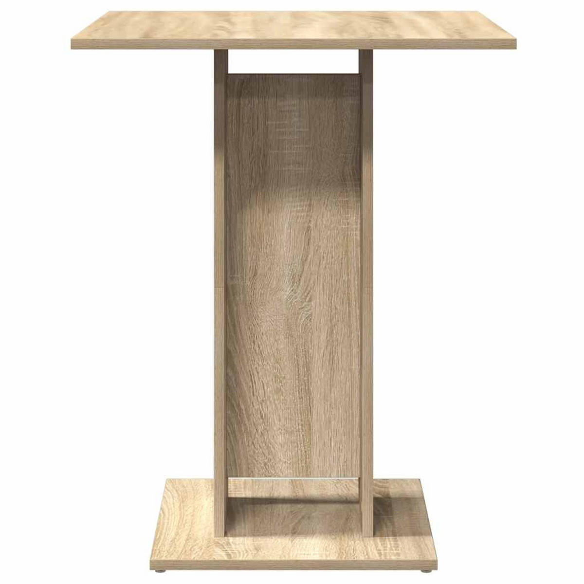 BISTROTISCH Sonoma-Eiche 60x60x75 cm Holzwerkstoff - Hellbraun, Holzwerkstoff (60/60/75cm) - furnicato