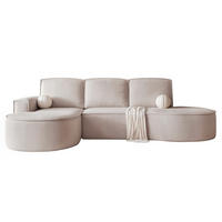 ECKSOFA SOFIA mit Schlaffunktion und Bettkasten Beige - Beige, Holzwerkstoff/Kunststoff (277/157cm) - Idohome