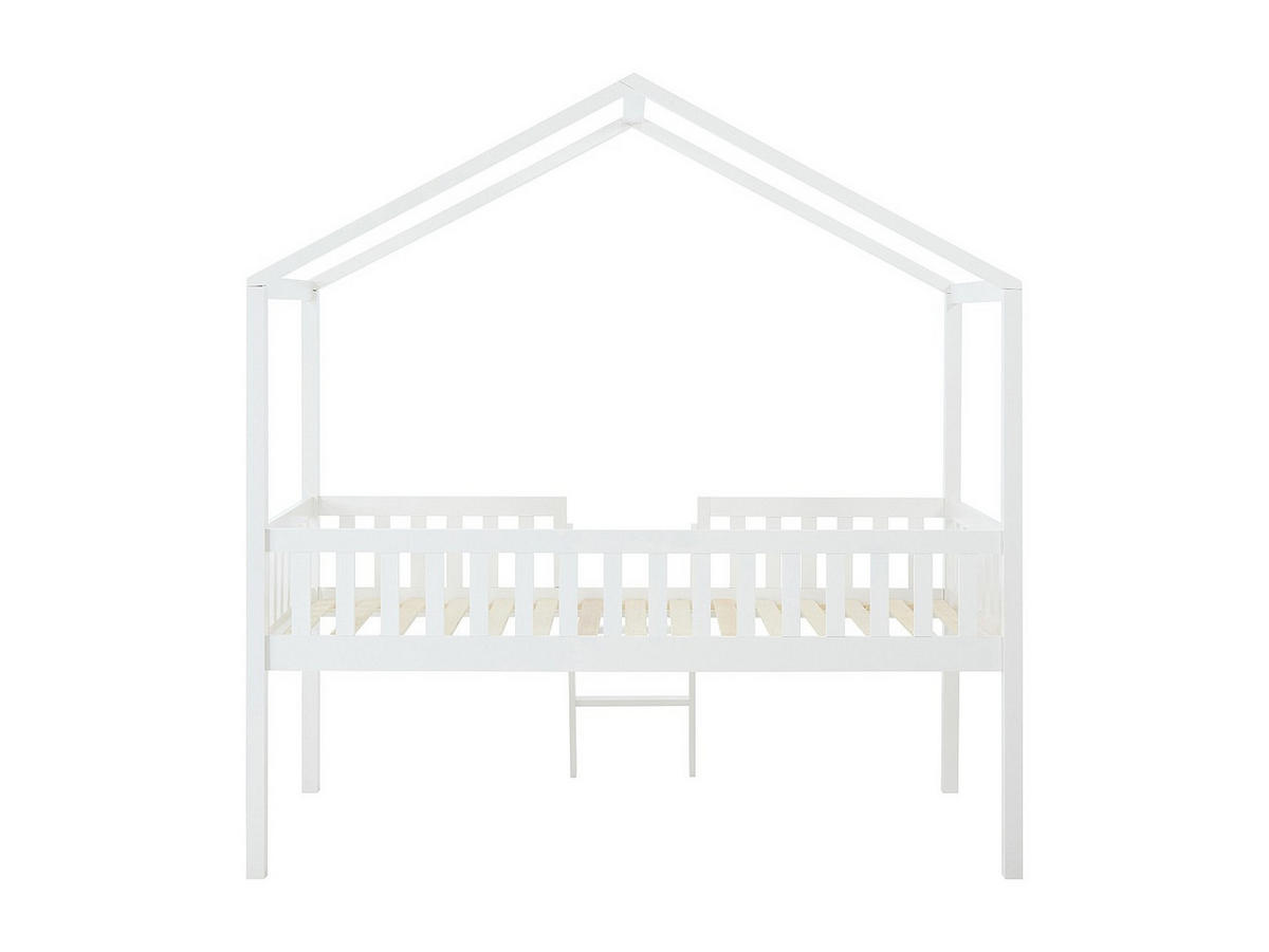 HAUSBETT - 1 Person - holz - weiß Naleny - Weiß, Holz (90/190cm) - Vente-Unique