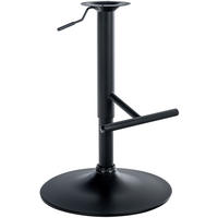 ERSATZ T-Gestell Barhocker 56-77 cm schwarz - Schwarz, Metall (45/56/45cm) - furnicato