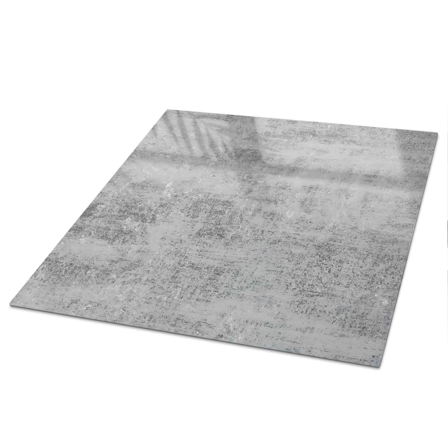 TISCHPLATTE 50x50 cm – Graue Textur - Gelb, Glas (0.4/50/50cm) - Wallfluent