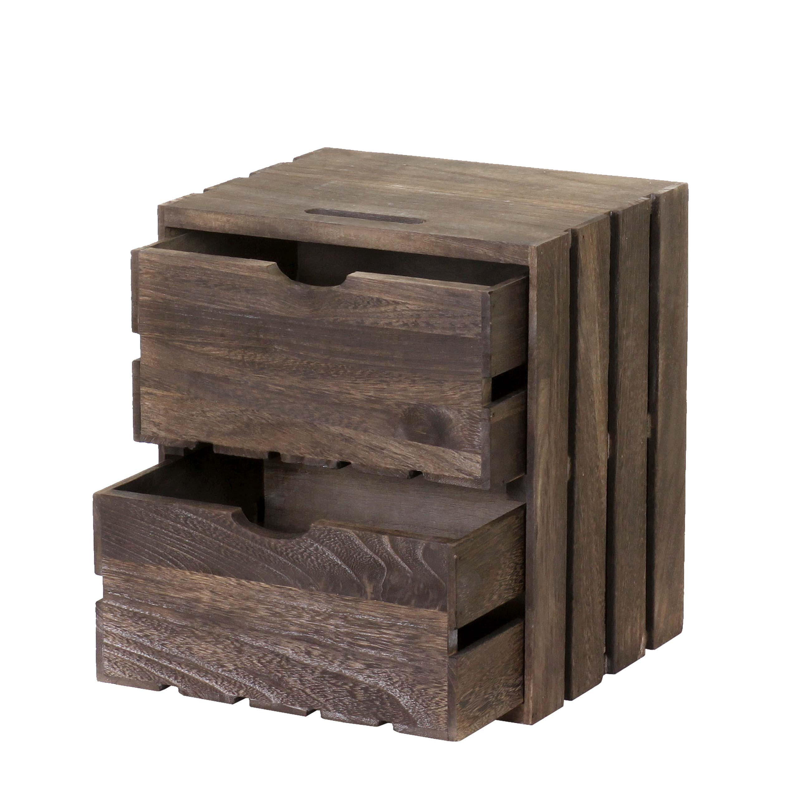 KOMMODE Braun - Braun, Holz (32/36/26cm) - MCW