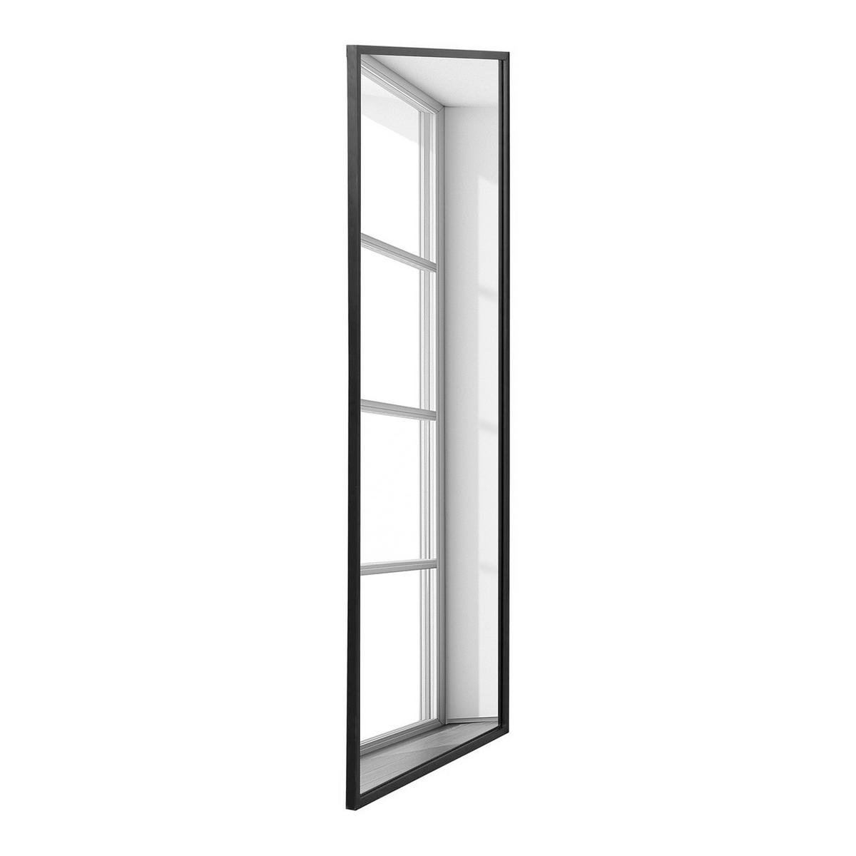 SPIEGEL - Rechteckig - Metall - Schwarz - Schwarz, Metall (70/160/2.5cm) - home24
