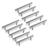 MÖBELGRIFF 10er-Set 96 mm Edelstahl - Silberfarben, Metall (1.2/3.2/15cm)
