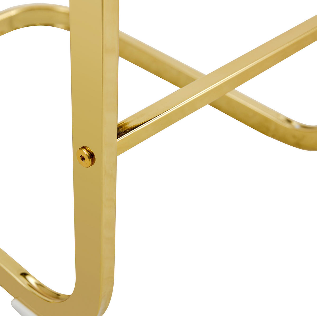 BARHOCKER 2er-Set 96,5 cm Metall/Kunstleder Schwarz Goldfarben - Schwarz, Metall (46.5/96.5/39.1cm) - Meubliv