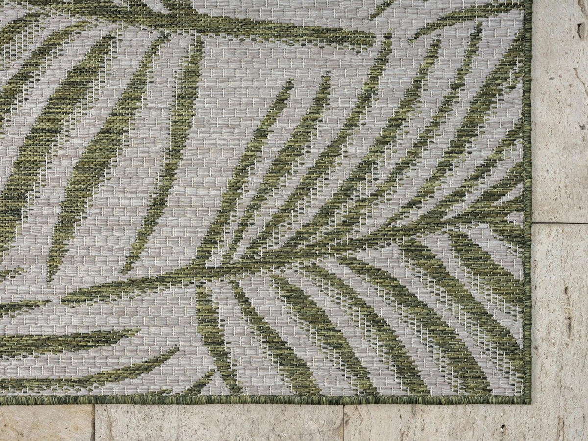 OUTDOORTEPPICH Fern Grün,Blaugrau,Hellgrau 80/150 cm - Grün, Textil (80/150cm) - My-Rug