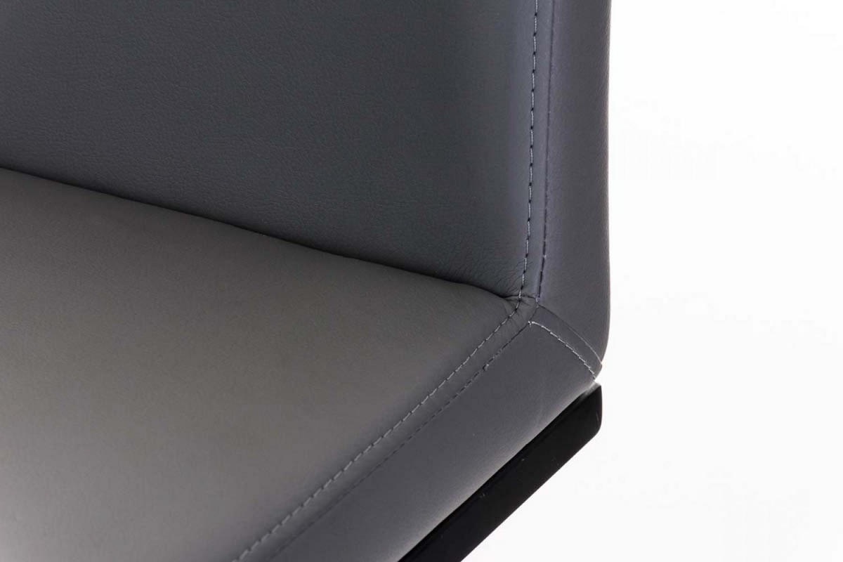 BARHOCKER Lederlook Grau - Schwarz/Grau, Textil/Metall (42/86/44cm) - CLP