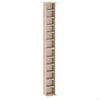 CD/DVD REGAL Spanplatten Weiß 183,6 cm - Sonoma Eiche, Holzwerkstoff (21/184/20cm) - Target Home