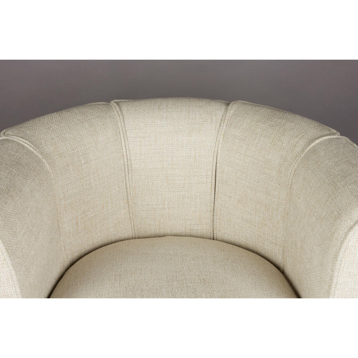 SESSEL Flower Drehbar Beige - Beige, Textil (86/76/74cm) - Dutchbone