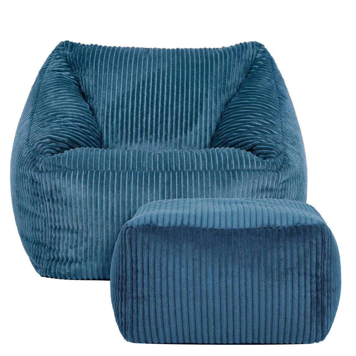 KINDERSITZSACK mit Hocker Natalia - Blau, Textil (55/44/55cm) - icon
